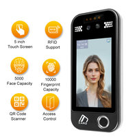 TIMY ODM Dispositivo Biométrico de Control de Acceso y Asistencia con Reconocimiento Facial Dinámico con IA, Todo en Uno, de 5 Pulgadas, para Seguridad en el Hogar, Oficina y Hotel