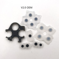 Bouton de manette de jeu en caoutchouc souple pour PS5 BDM-010 BDM-020, contrôleur de jeu Dual Sense, adhésif conducteur, croix directionnelle, touches L1 R1