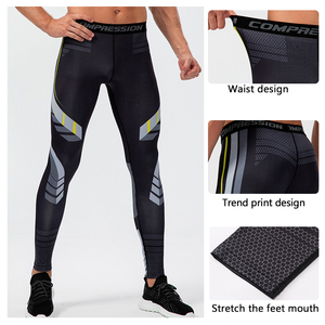 Nuovi collant sportivi da corsa Fitness <span class=keywords><strong>abbigliamento</strong></span> da palestra Leggings sportivi pantaloni a compressione da uomo - Product Image 3