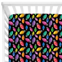 Drap-housse mini imprimé Joyeux Noël en bambou doux et respirant – Drap de lit moderne pour fête et berceau