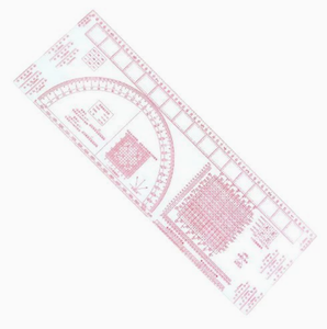 Plantilla de Medición DF XC 81 en cm Verticalmente para una Marcación Precisa de Latitud y Longitud - Product Image 5