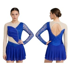 Trajes de Danza Lírica para Mujer, Vestido de Patinaje Artístico, Mono para Gimnasia, Danza Latina, Eventos y Competiciones - Product Image 2