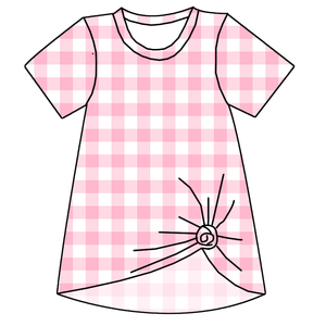 Nouvelle robe de nuit en tissu extensible en bambou à imprimé personnalisé à manches courtes pour adultes MooMoo - Product Image 4