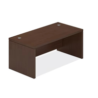 Bureau de direction en forme de L de luxe, moderne, en bois, avec armoire de rangement latérale pour PDG et managers