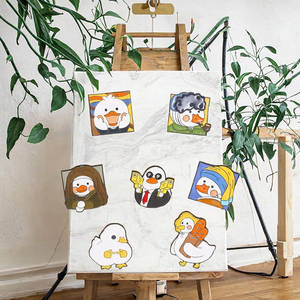 Broches de Esmalte Personalizados con <span class=keywords><strong>Pintura</strong></span> al Óleo de Patos, Divertidos Patitos de Picasso, Insignia de Solapa, Joyería de Dibujos Animados, Regalo para Niños, Metal - Product Image 3