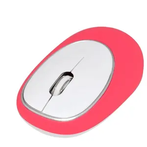 Ratón de Gel de silicona de tacto suave, Mouse óptico inalámbrico de 2,4G, Mouse Antiestrés con USB para uso en escritorio y oficina
