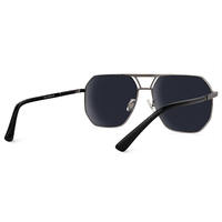Lunettes de soleil de marque UV400 pour femmes avec monture PC à motifs tendance, accessoires de mode