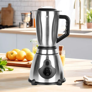 خلاط متعدد الوظائف للاستخدام المنزلي بسرعات متغيرة، وعاء من الفولاذ المقاوم للصدأ، معالج طعام للأطفال، يحول الثلج إلى جليد، سهل التنظيف - Product Image 1