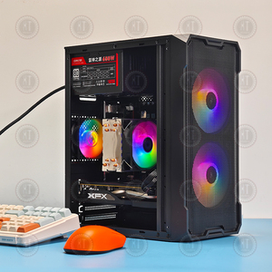 XEON E5 2666V3 RX580 저렴한 전체 게임 PC 사용자 정의 컴퓨터 세트 장비 데스크탑 사전 제작 도매 빌드 데스크탑 게이머 PC - Product Image 1