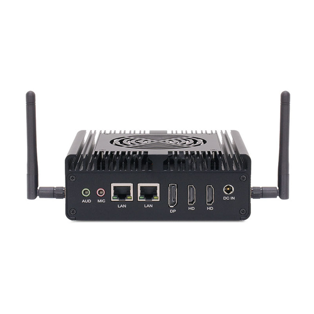 Linkleaps N100 Mini PC Hot Selling Active Cooling Industrial Dual GbE LAN 2 for HDMI DP 2 Serial Ports Intel Quad Core Stock