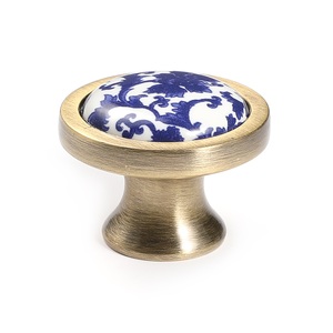 Maxery-Poignée en <span class=keywords><strong>porcelaine</strong></span> bleu et blanc, <span class=keywords><strong>bouton</strong></span> d'armoire céladon, poignées <span class=keywords><strong>de</strong></span> tiroir vintage, poignée <span class=keywords><strong>de</strong></span> <span class=keywords><strong>porte</strong></span> en céramique, boutons d'armoire simples - Product Image 3