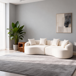 नए आधुनिक शैली लिविंग रूम अपार्टमेंट हॉल घुमावदार क्लाउड सोफा - Product Image 3