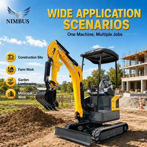 รถขุดขนาดเล็ก NIMBUS Low Maintenance 2 ตัน พร้อมตัวเลือกติดตั้งเครื่องปรับอากาศ คุณภาพสูง เหมาะสำหรับสวนผลไม้ ปรับใช้งานได้หลากหลายสถานการณ์ - Product Image 3