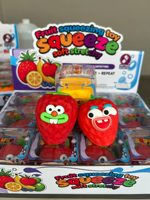 Jouets Squishy en Forme de Fruits Simulés Sonores et Croustillants – Blocs de Construction Doux Anti-Stress pour Enfants – Cadeaux Promotionnels