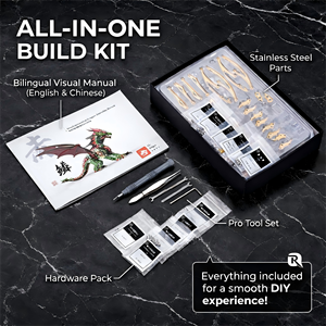 Kit <span class=keywords><strong>de</strong></span> Modélisation <span class=keywords><strong>de</strong></span> Pterosaure en Métal - Puzzle 3D en Acier Inoxydable pour Adultes - Art Bionique pour Décoration <span class=keywords><strong>de</strong></span> Bureau <span class=keywords><strong>et</strong></span> Cadeau <span class=keywords><strong>de</strong></span> Soulagement du Stress - Product Image 3