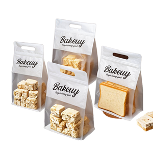 Sachet Doypack Transparent Qualité Alimentaire avec Poignée Thermocollée pour Emballage de Pain, Desserts et Snacks - Product Image 1