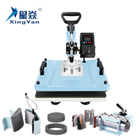 Presse à Chaud Combinée 8-en-1 Personnalisée Baiyin Manuelle 29x38CM pour T-shirt/Tasse/Casquette/Assiette 110V/220V Vente Directe Usine