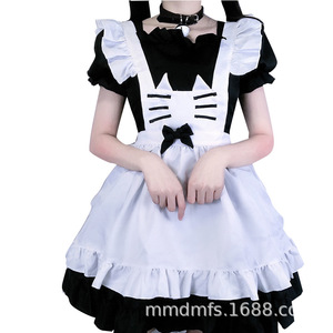 <b>Cat</b> Maid Outfit Lolita Dress <b>Black</b> White <b>Cosplay</b> Costume Japanese Soft Girl Style Spring 2025 - Product Image 5