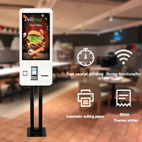 Kiosque d'information et de commande en libre-service avec écran tactile de 27 pouces pour restaurant