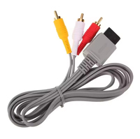Câble AV pour console Wii, câble composite 3 RCA pour console Nintendo Wii, cordon RCA 1,8 m