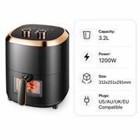 Kit de Cuisson Professionnel : Friteuse à Air 1200 Watts avec Pot Amovible de 3,2 Litres – Qualité Export, Boîte d'Emballage