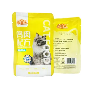 Petline Kitten Junior cibo umido con sacchetto di pollo 80 gr azienda di produzione di Petline di tacchino OEM