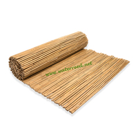 Valla de caña de bambú para jardín