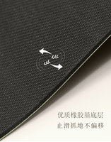 Tapis de yoga et Pilates portable personnalisé avec logo d'usine, écologique, pliable, ovale, incurvé, en PU givré antidérapant pour la maison et la salle de sport