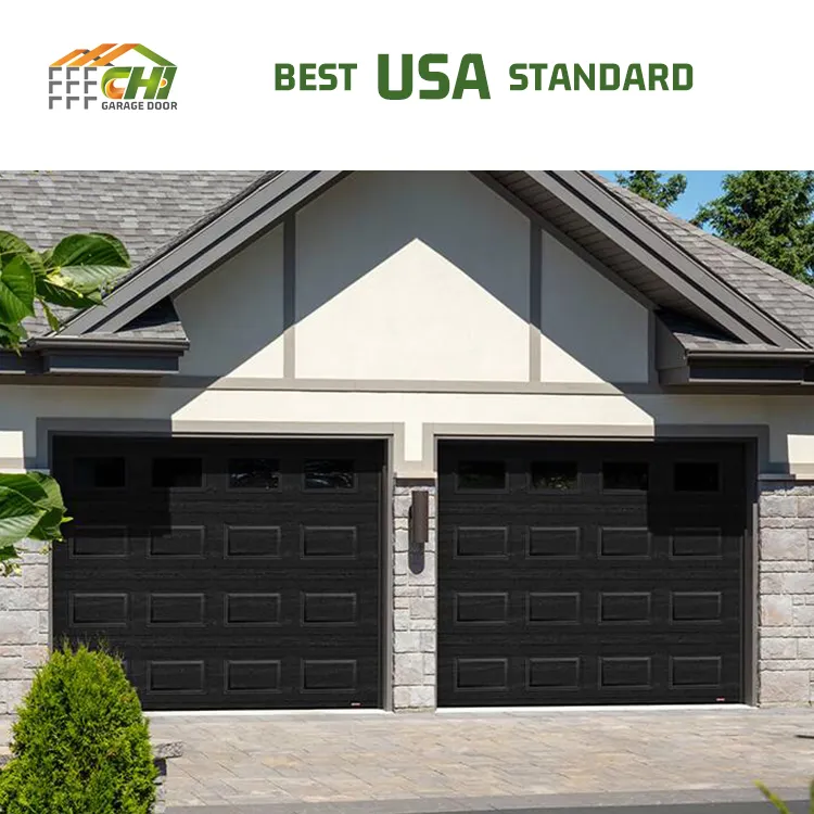 Manufacturer Modern Electric Gate Automatic Sectional Overhead Garage Door for Houses