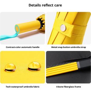 <span class=keywords><strong>Parapluie</strong></span> pare-soleil robuste entièrement automatique pour cadeaux d'affaires, pour femmes et hommes, double usage, soleil et pluie, pliable, grand modèle classique - Product Image 5