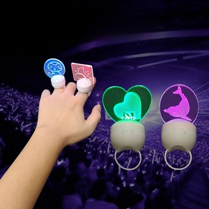 Led vòng ánh sáng nhựa Flash ngón tay ánh sáng cho quảng cáo khuyến mại buổi hòa nhạc phim hoạt hình ngoại vi cho Nam Hàn Quốc và Nhật Bản - Product Image 2