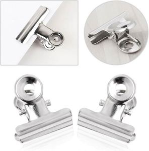 Stainless Steel Chip Bag Heavy Duty Food Bags <b>Clips</b> for Kitchen Office School Large Bull Binder Paper <b>Clamp</b> Promotion Gift - Product Image 2