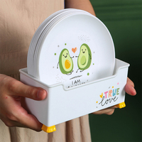 Assiettes en plastique PP pour enfants, ensemble d'assiettes rondes de 6 pouces pour enfants, pour usage intérieur et extérieur, Logo personnalisable, 20 pièces