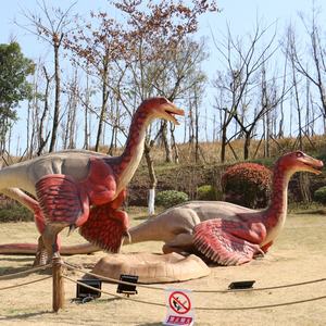 <span class=keywords><strong>Jurassic</strong></span> Park Dinosaur Museum Les statues géantes en fibre de verre de dinosaures montrent des sculptures de dinosaures de personnages de dessins animés pour l'extérieur - Product Image 5