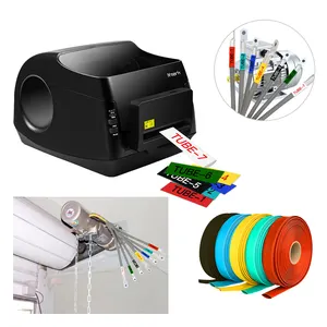 N-Mark Hot Selling Label Warmte Krimpkous Moffen Pvc Krimpbuis Behuizing Pijp Printer Voor Draad En Kabel Id