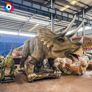 Al aire libre a prueba de agua <span class=keywords><strong>Jurassic</strong></span> Park Animatronic dinosaurio <span class=keywords><strong>Triceratops</strong></span> modelo personalizado tamaño y movimiento - Product Image 1