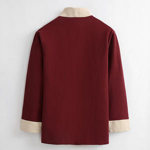 ชุดสูทถังใส่โลโก้แบบออกแบบได้ตามต้องการเสื้อผ้าจีนโบราณสไตล์กังฟูสำหรับผู้ชายทรงหลวมขนาดใหญ่ - Product Image 2