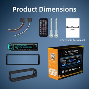 Autoradio DSP MP3 12V Mono-DIN Bluetooth 6.0 Mains Libres RDS FM AM 8 RCA 7 Canaux Égaliseur 31 Bandes USB AUX - Product Image 5