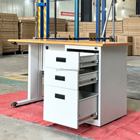 Table de travail avec tiroirs et dessus de table en MDF moderne pas cher usine prix de gros bureau à domicile ordinateur