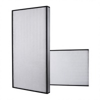 Filtro de Polvo Primario de Alta Eficiencia para HVAC, Personalizado, Nuevo, de Fibra de Vidrio, Pliegues Profundos, Tipo Placa, Hepa H14, Fabricante