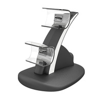 Pour contrôleur sans fil HBP-253 PS5 chargeur à double siège chargeur d'avion PS5 avec indicateur chargeur de siège de contrôleur de jeu PS5