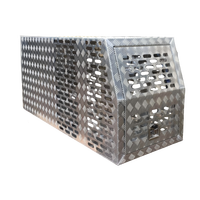 Cage pour chien en aluminium pour camionnette 4x4 tout-terrain avec corps en alliage thermolaqué, vérins à gaz doubles, fabrication OEM ODM personnalisée