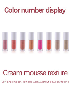 Fard à joues liquide pour le visage, <span class=keywords><strong>Rouge</strong></span>, teinte fromage, très pigmenté, emballage mignon, Rose, Rose, Blush, personnalisé, votre Logo - Product Image 6