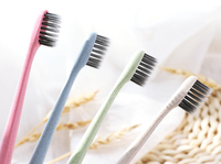Cepillo de Dientes de Microfibra Monofilamento Ecológico Lula Beauty, Cepillo de Dientes Biodegradable y Compostable para Niños y Adultos