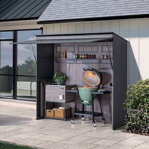 Nuova <span class=keywords><strong>Cucina</strong></span> BBQ Modulare Mobile da Esterno in Acciaio Inox e Acrilico, Stile Moderno, con Caratteristiche Ignifughe ed Ecologiche - Product Image 3