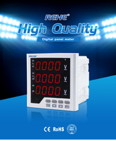 Vu MeterThree Fase Digital Cerdas Voltmeter Voltmeter Panel Meter Tampilan Tegangan