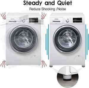 Patins de machine à laver universels réglables en hauteur, antidérapants et anti-vibrations pour lave-linge et sèche-linge, support de base pour réfrigérateur - Product Image 2