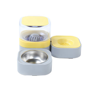 Ensamblable como construcción <span class=keywords><strong>Lego</strong></span> seco-húmedo separado 3 en 1 comida para mascotas y cuencos de alimentación de agua - Product Image 6