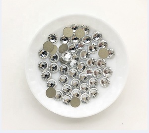 Yantuo kristal yuvarlak düz arka kristali olmayan sıcak düzeltme Rhinestones toplu takı dekorasyon için - Product Image 3
