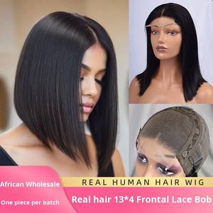 Perruque en dentelle entièrement tissée à la main, double trame, avec cheveux réalistes, teintable HD, densité 250%, <span class=keywords><strong>série</strong></span> 4x4 F pour femmes - Product Image 5